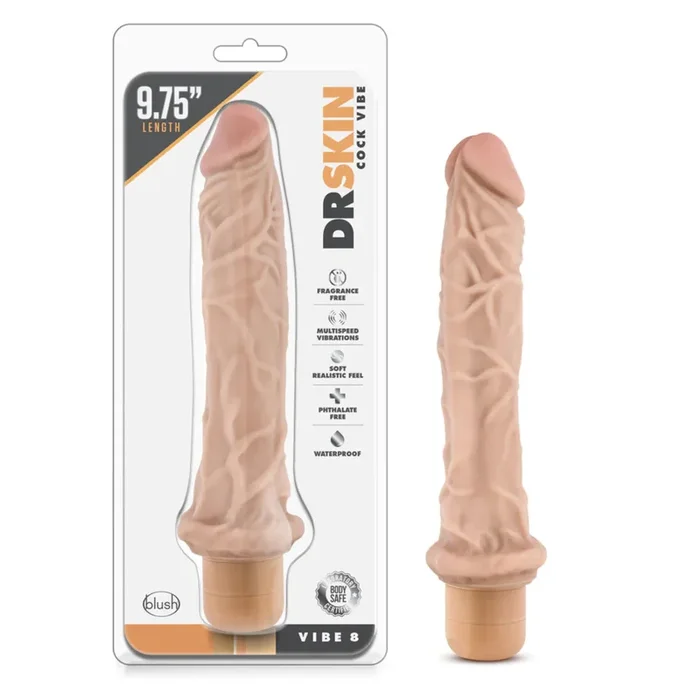 Dr Skin 9.75″ Realistic Vibrator #8 by Blush Novelties