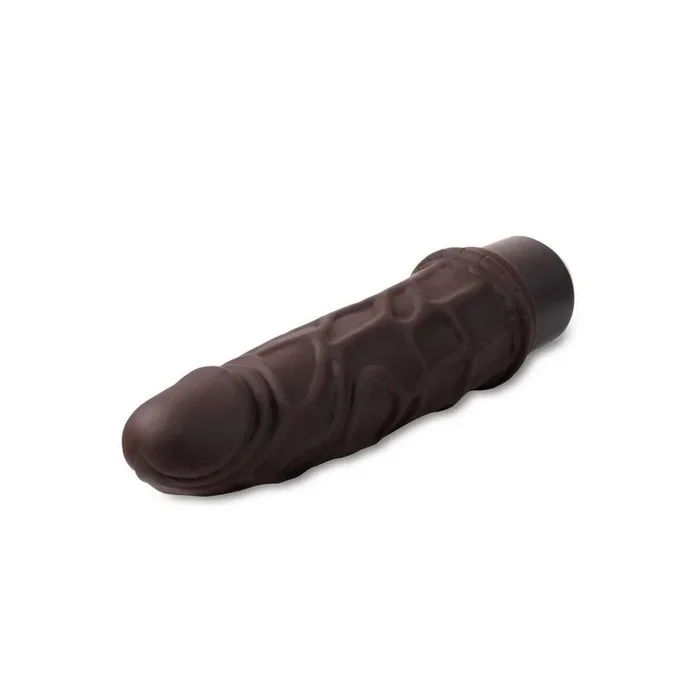 Dr. Skin Silicone Dr. Robert Vibrating Dildo 7in – Chocolate