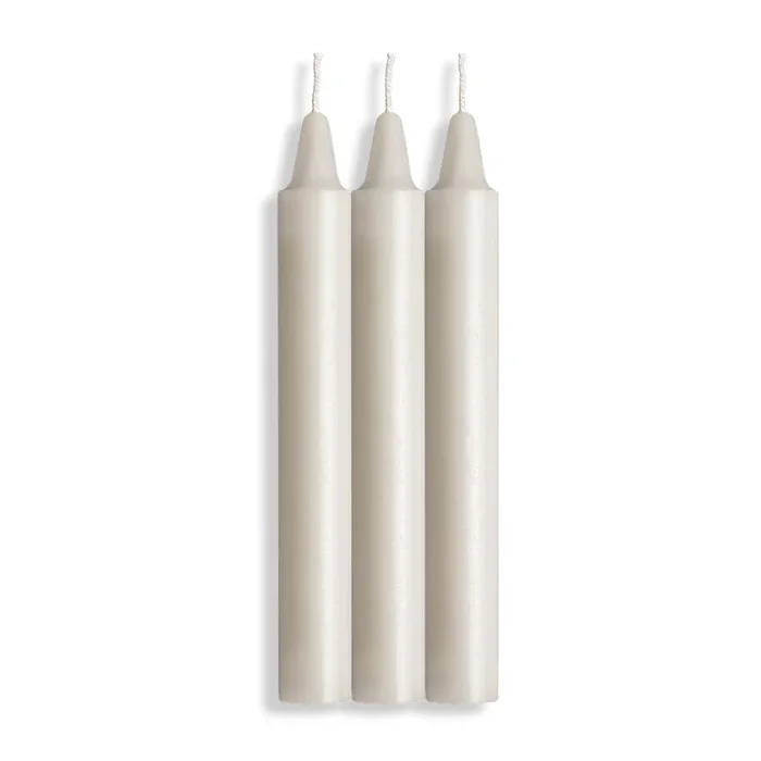 Drip Pillar Candles White