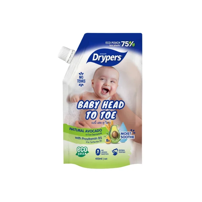 Drypers Baby Head To Toe 450mlX2 Avocado