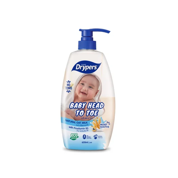 Drypers Baby Head To Toe 650ml Oat