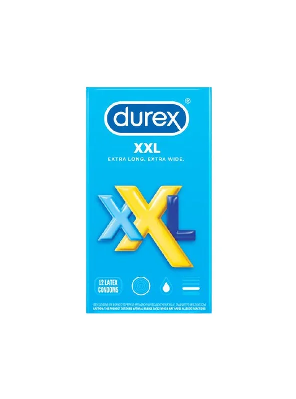 Durex XXL Lubricated Latex 12-pack