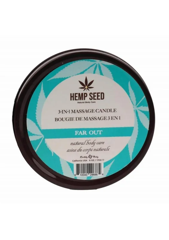 Earthly Body Hemp Seed 3 In 1 Massage Candle – Far Out