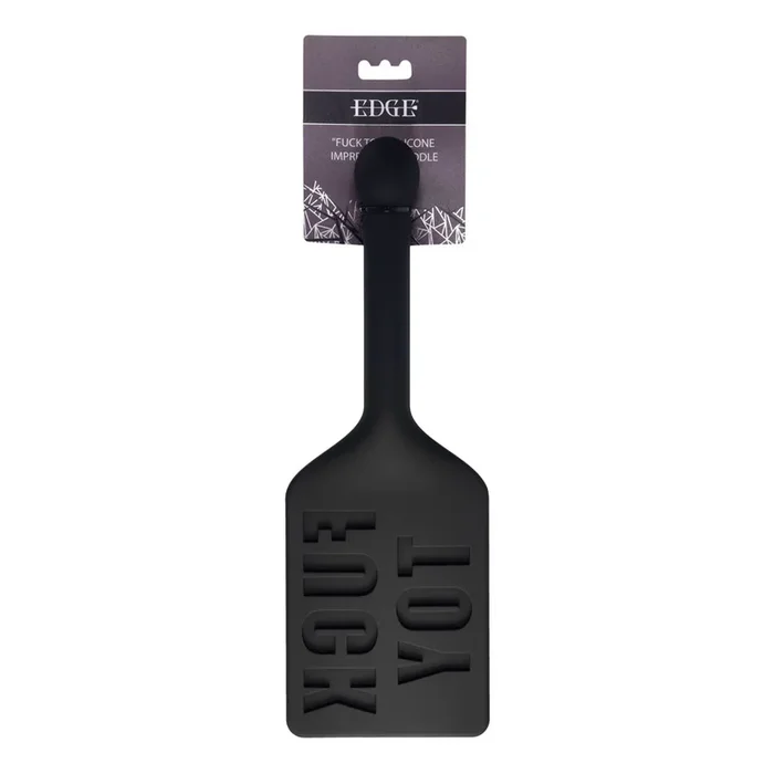 EDGE FUCK TOY Silicone Paddle – Black Silicone Spanking Paddle
