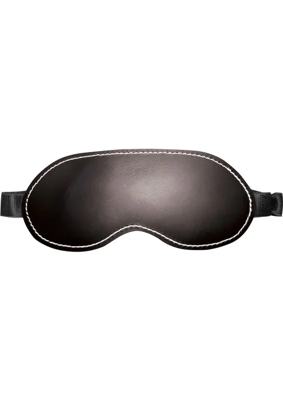Edge Leather Blindfold Black Sportsheets