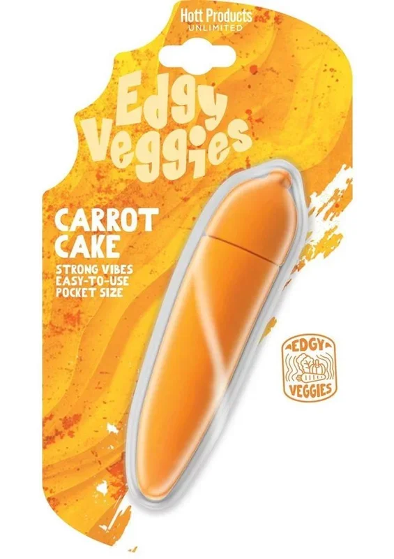 Edgy Veggies Carrot Cake Rechargeable Silicone Female Vibrator
