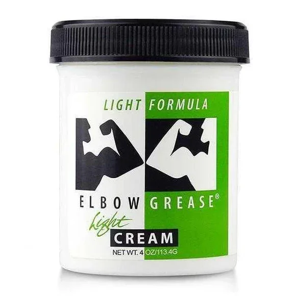 Elbow Grease Light Cream Oil-Based Lube – 4oz Jar