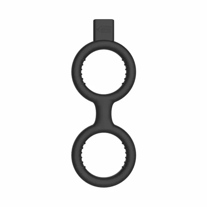 ElectroShock E-Stimulation Cock Ring with Ballstrap – Black
