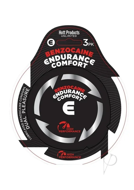 Endurance Comfort Orgasm Delay Condoms 3pk