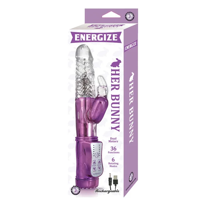 Energize Her Bunny 1 Rabbit Vibrator – Purple