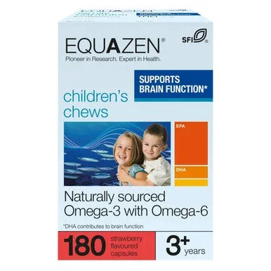 Equazen Children’s Chews Omega 3 & Omega 6 Strawberry 180 Capsules