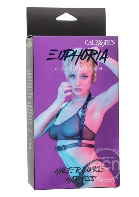 Euphoria Collection Halter Buckle Harness – Black