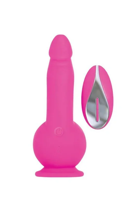 Evolved – Ballistic Vibrating Dildo With Remote – Pink