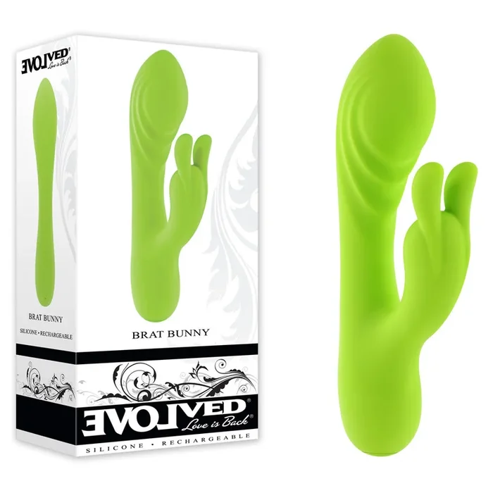 Evolved BRAT BUNNY – Green 16.2 cm USB Rechargeable Rabbit Vibrator
