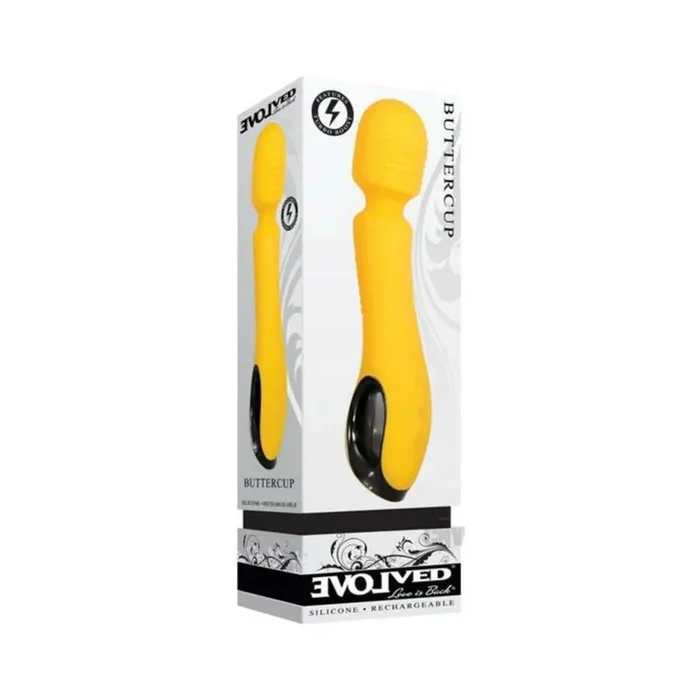 Evolved Buttercup Rechargeable Wand Vibrator – Yellow