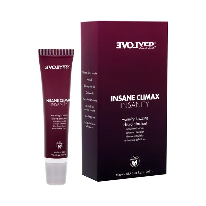 Evolved Insane Climax Insanity Warming Buzzing Clitoral Stimulant .34oz