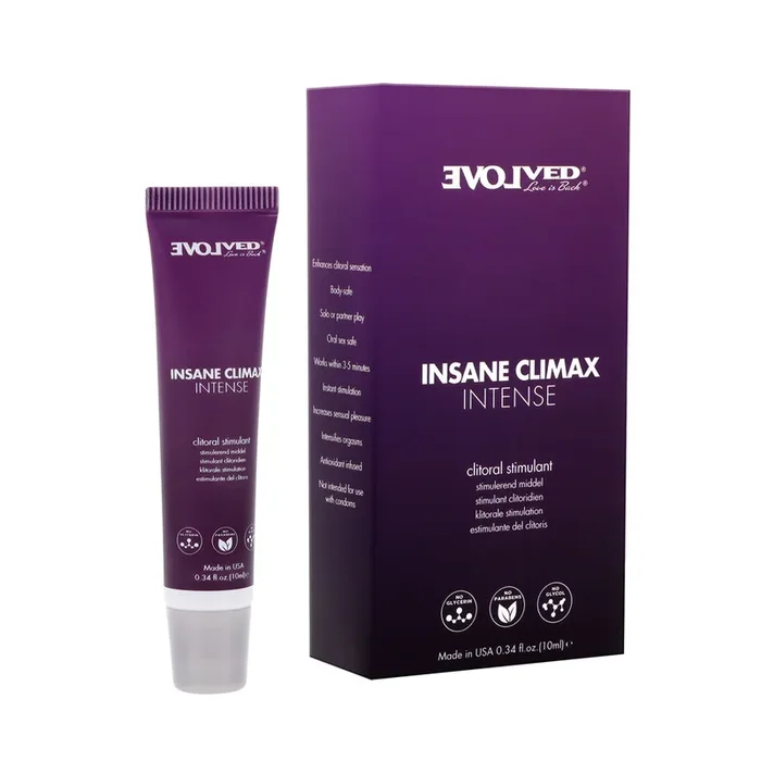 Evolved INSANE CLIMAX INTENSE Clitoral Stimulation Gel – 10 ml Tube