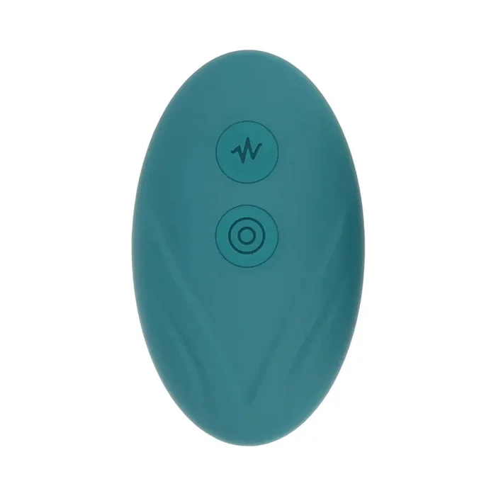 Evolved Oval Office Rechargeable Vibrating Egg Vibe With Remote Silicone Teal