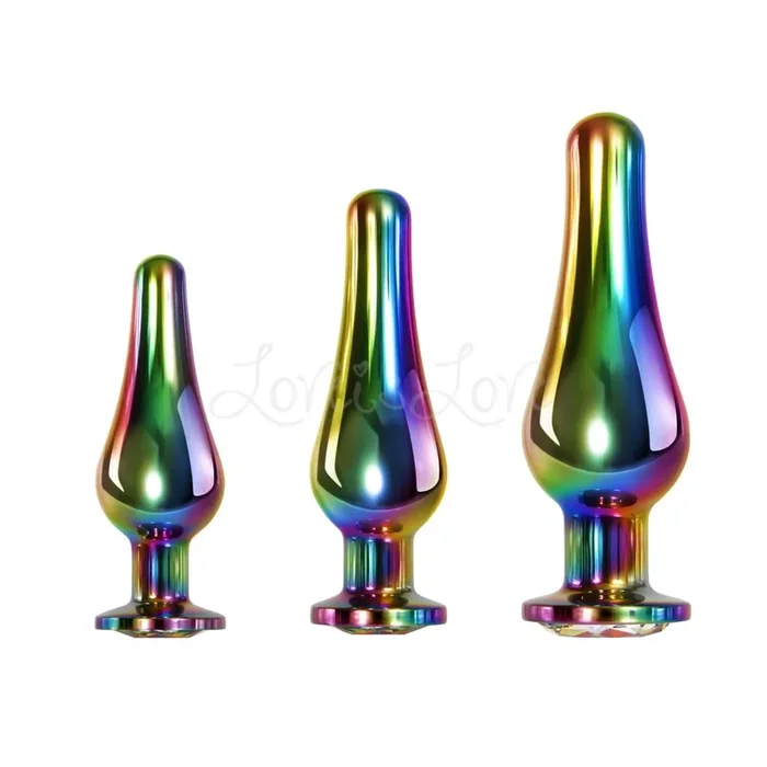 Evolved Rainbow Metal Plug Small or Medium or Large