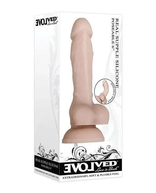Evolved Real Supple Silicone Poseable – Realistic Dildo