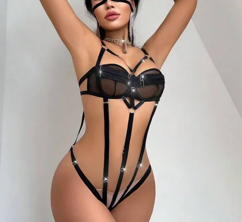Exotic-Bondage Music Festival Women’s Bodysuit Lingerie Set