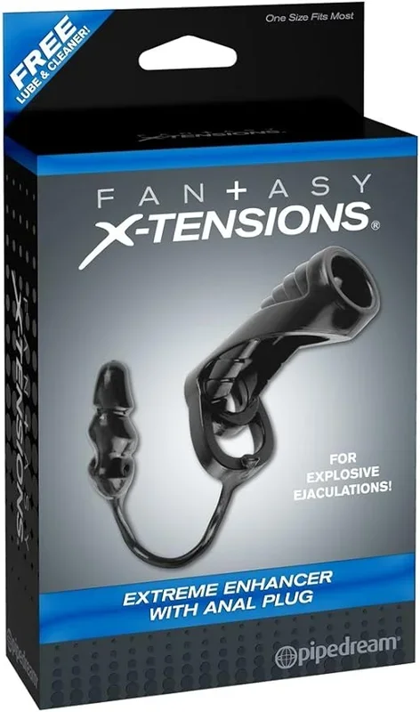 Extreme Enhancer with Anal Plug – Black
