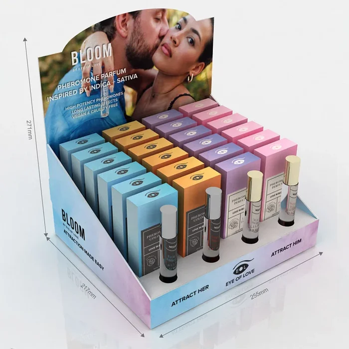 Eye Of Love Bloom Pheromone Body Spray 24 Pc POS Display incl Free Testers