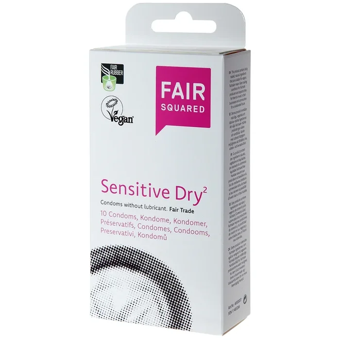 Fair Squared Sensitive Dry Vegan Condoms 10 Pack