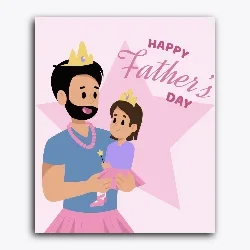 Father’s Day- Father and Daughter in Tiara