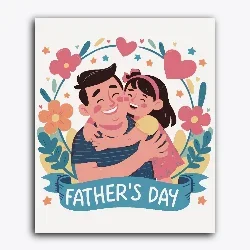 Father’s Day- Father and Daughter laughing