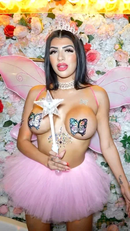 Festival Pink Butterfly Outfit