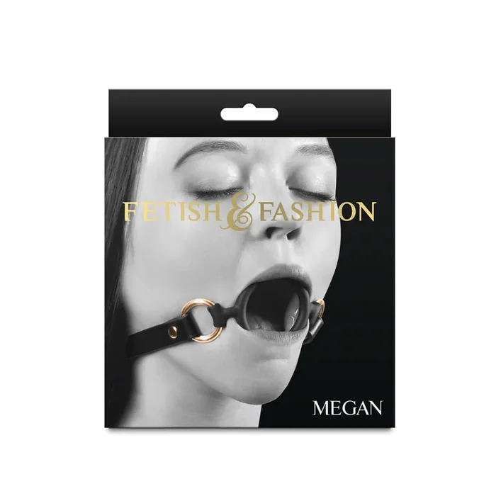 Fetish & Fashion Megan – Open Mouth Restraint Black