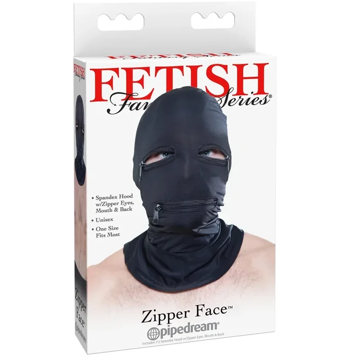 Fetish Fantasy Series Zipper Face Hood
