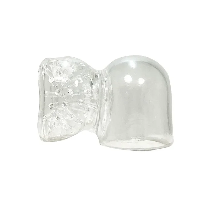Fetish Pleasure Play Vibrator Attachment Storm Head Tip – Clear