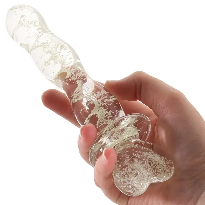 Firefly Heart Glow In The Dark Glass Dildo