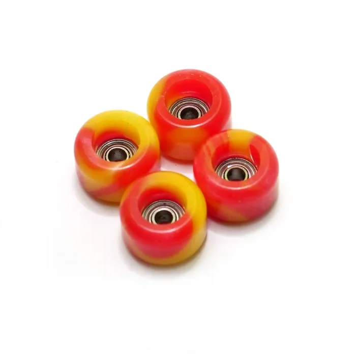 FlatFace Fingerboard LE G4 Wheels – Ketchup and Mustard Swirl