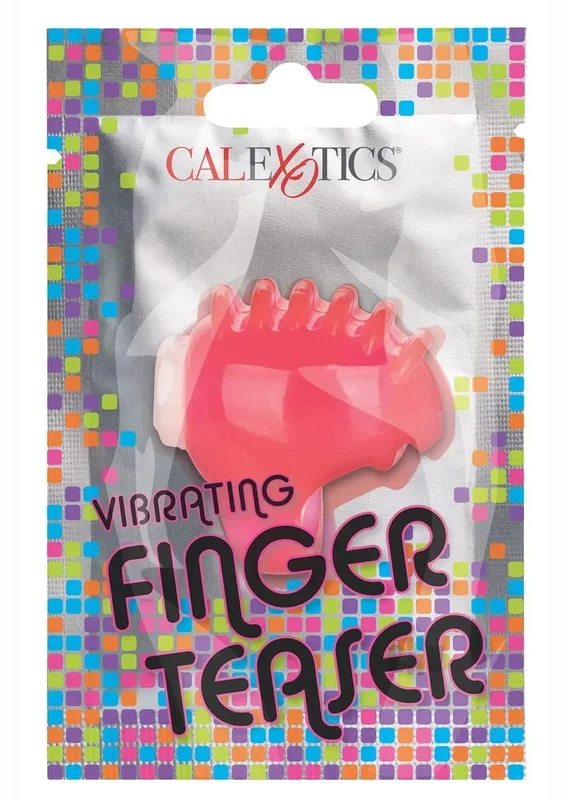 Foil Pack Vibrating Finger Teaser – Pink