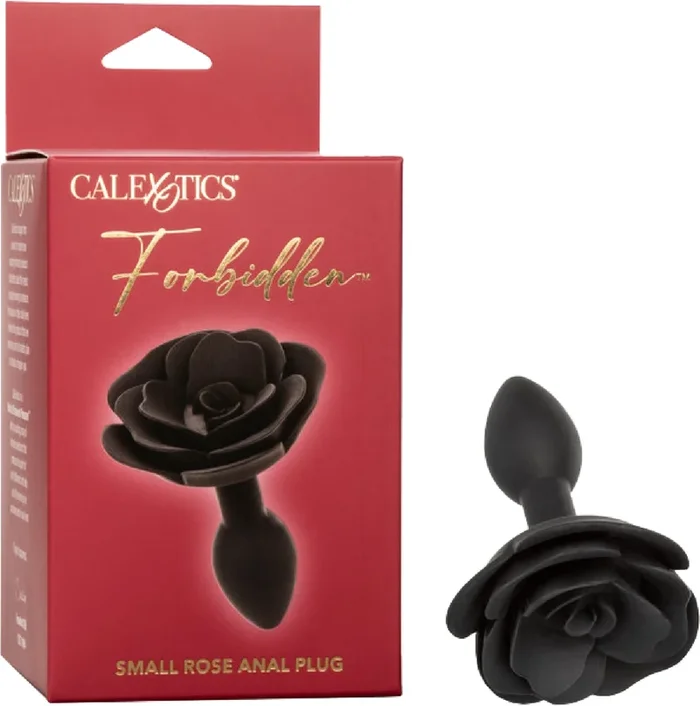 Forbidden – Small Rose Anal Plug – Black