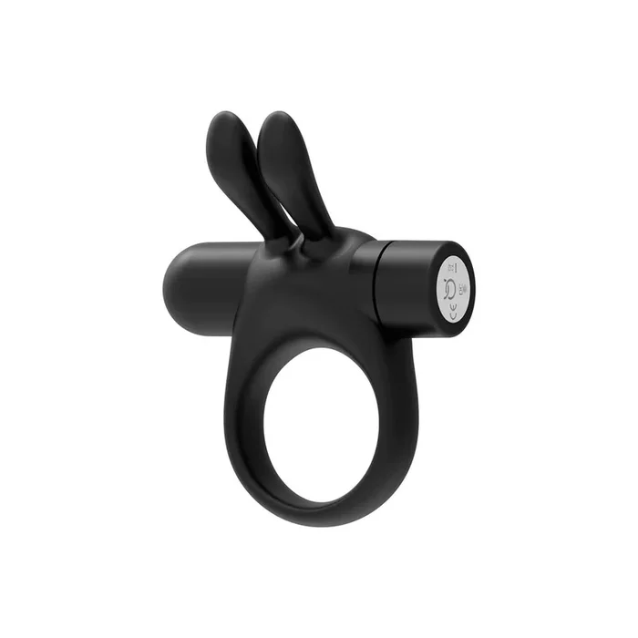 FORTO Vibrating Bunny C-Ring – Black
