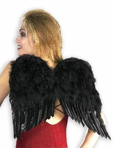 Forum Novelties – Deluxe Feather Wings – Black