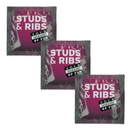 Four Seasons Naked Ribbed Condoms Bulk 144