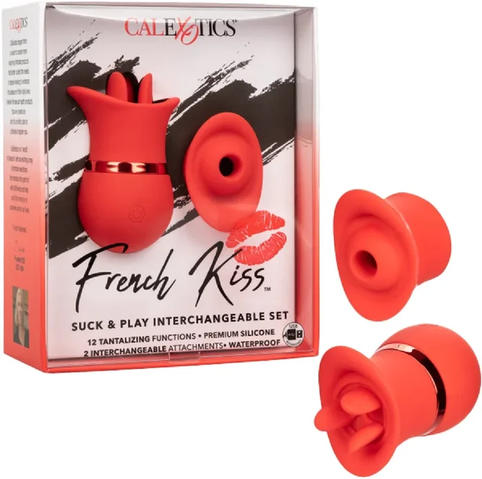 French Kiss – Suck & Play Interchangeable Set – Red