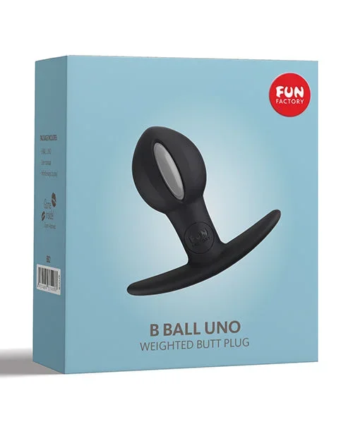Fun Factory B Ball Uno Weighted Ball Butt Plug – Black/Grey