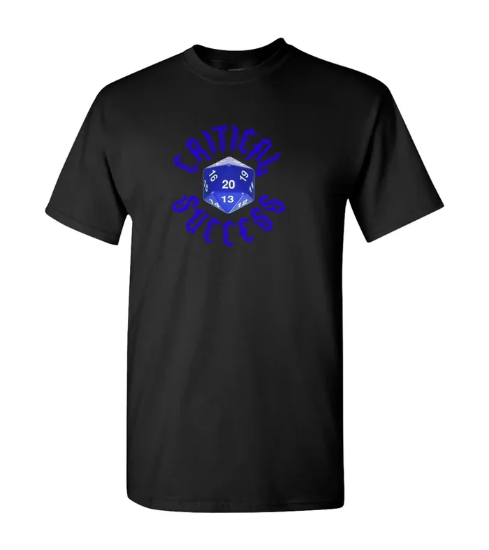 Gamer Critical Success, 20 Sided Dice, Shirt