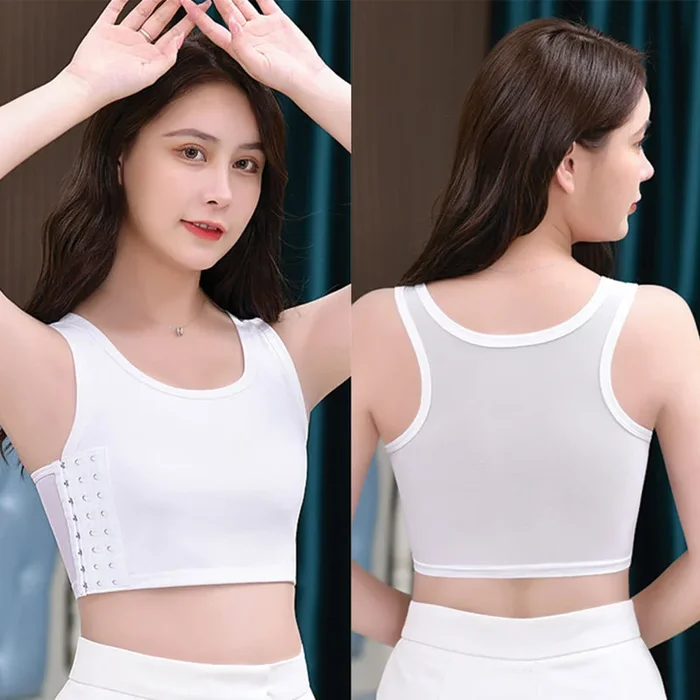 Gender Fluid Chest Compression Binder – White XL