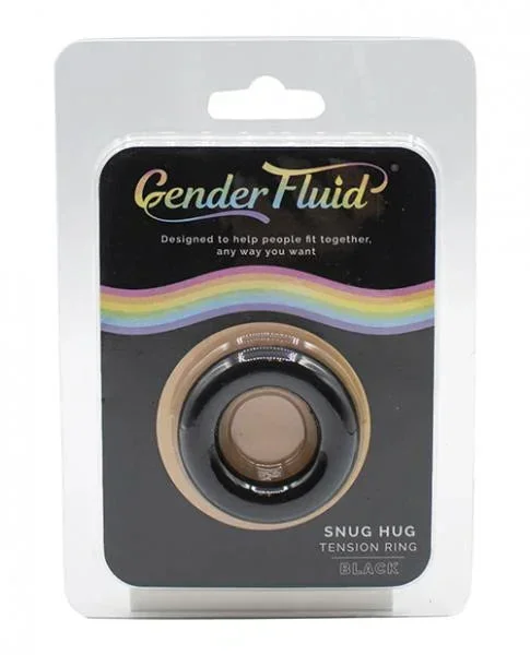 Gender Fluid Snug Hug Tension Ring – Black