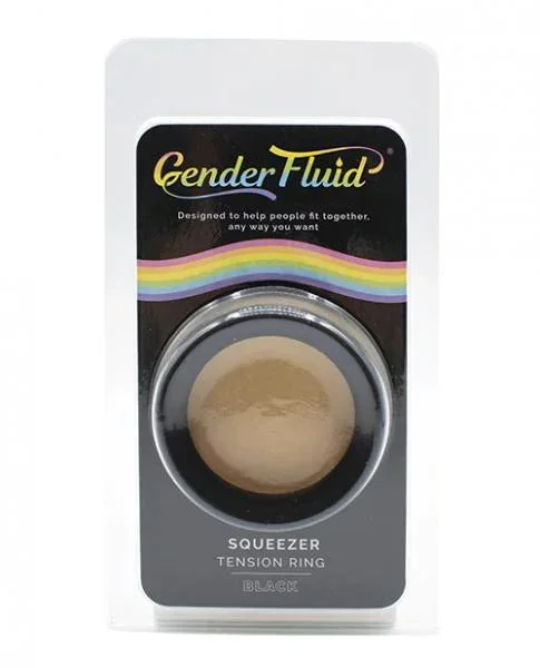 Gender Fluid Squeezer Tension Ring – Black