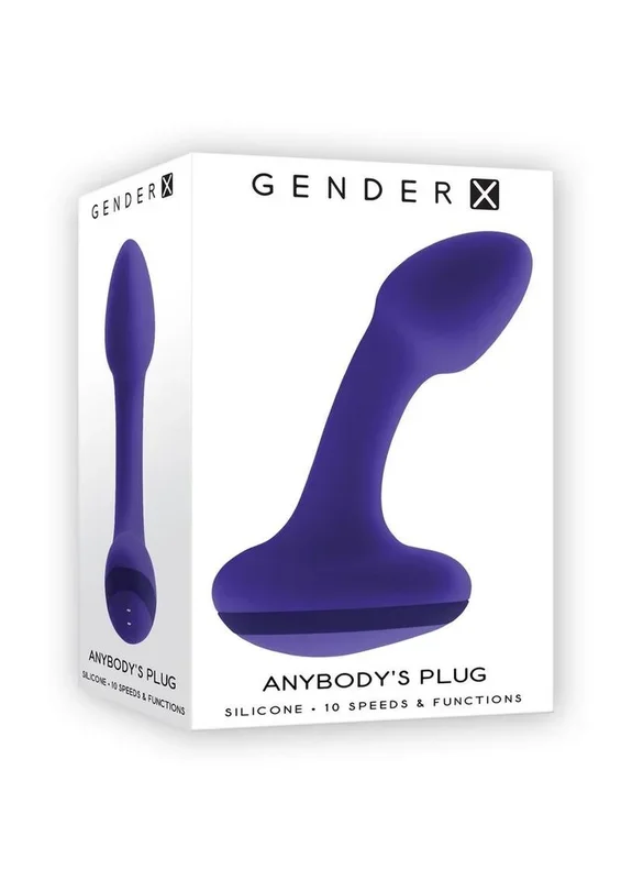 Gender X Anybody’s Plug Rechargeable Silicone Vibrating Butt Plug