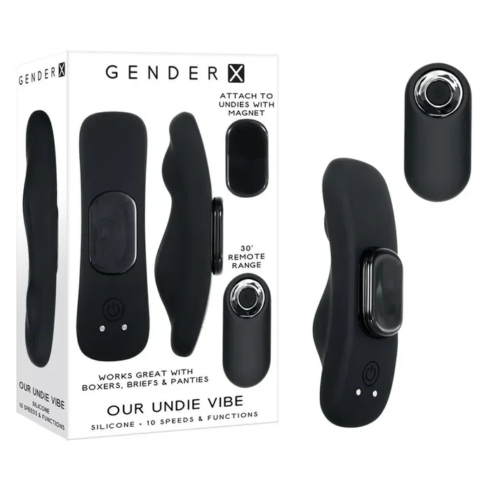 Gender X OUR UNDIE VIBE – Black USB Rechargeable Panty Vibe