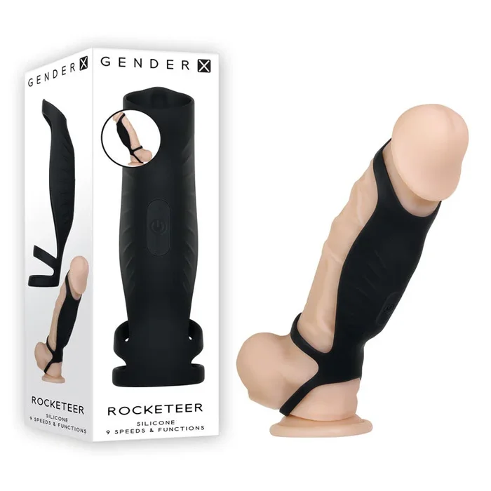 Gender X ROCKETEER – USB Rechargeable Vibrating Penis Sleeve